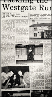 Photograph of the original Westgate Run newspaper feature Photograph of the original Westgate Run newspaper feature