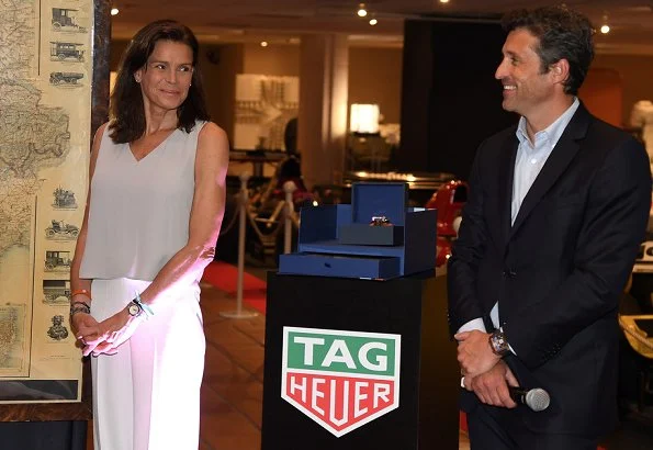 Princess Stéphanie, Camille Gottlieb, Pauline Ducruet, Louis Ducruet and his fiancee Marie Chevallier visited the Monaco Top Cars Collection Museum