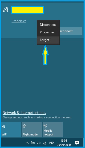 Cara memperbaiki Can't Conncet to this network di windows 10