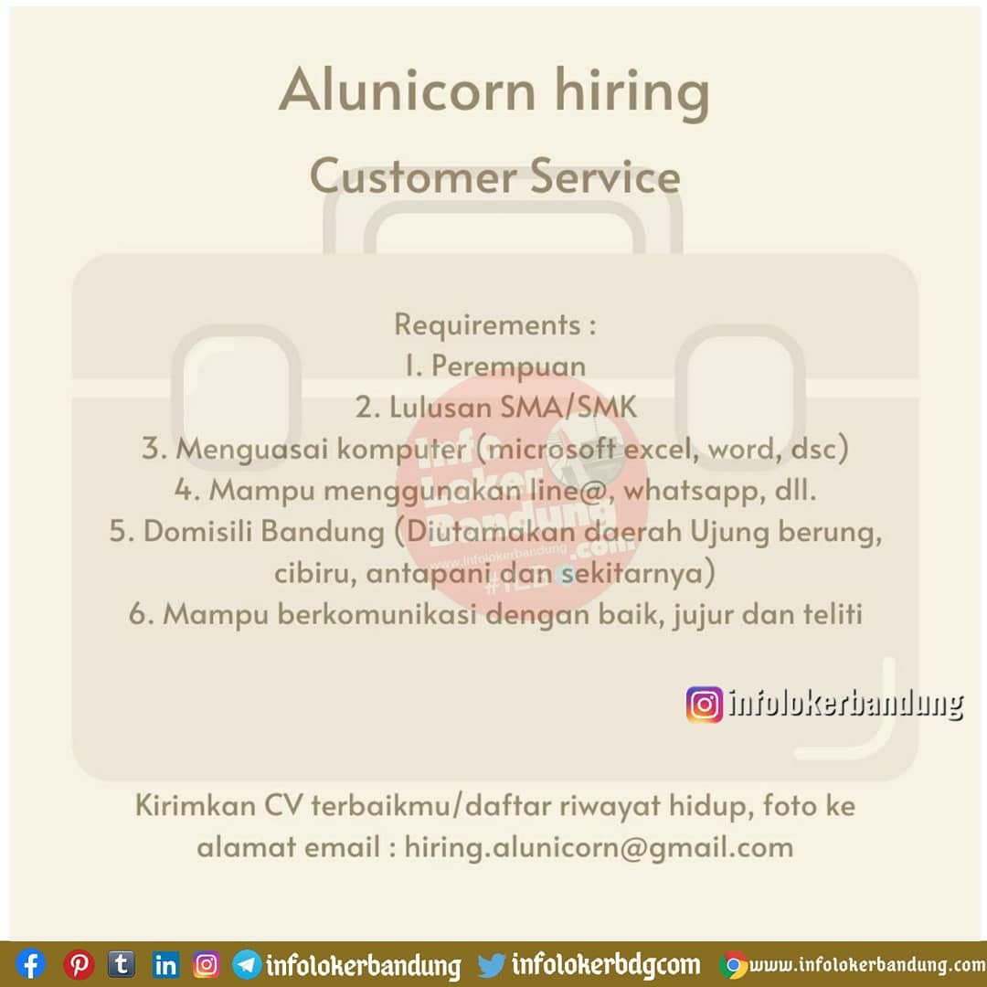 Lowongan Kerja Alunicorn Bandung Desember 2020 - Info Loker Bandung