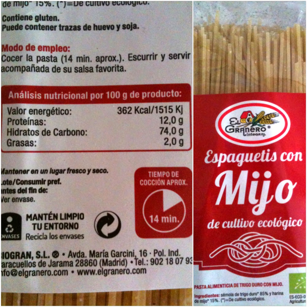Mostaza y media Espagueti de mijo con boloñesa de calabaza Mostaza y media Espagueti de mijo con boloñesa de calabaza