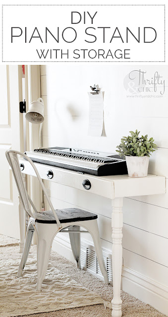 DIY piano stand. Built in piano stand tutorial. How to make a piano stand. DIY built in work station. DIY built in desk. DIY console table. Long hallway ideas. DIY storage desk tutorial.