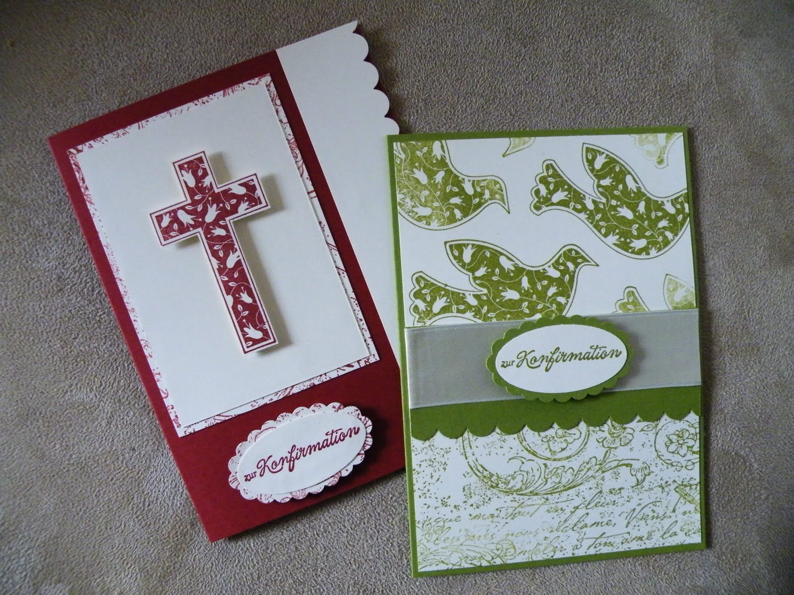 Papierspass Konfirmationskarten