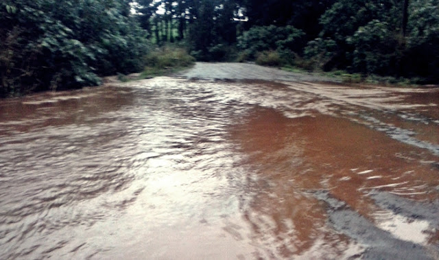 Roncador: Rio Cancã acima do nível após chuvas