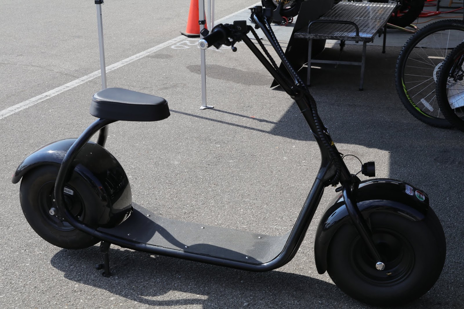 OldMotoDude SEEV Electric Scooter at the 2019 Barber Vintage Motorcycle Festival Birmingham