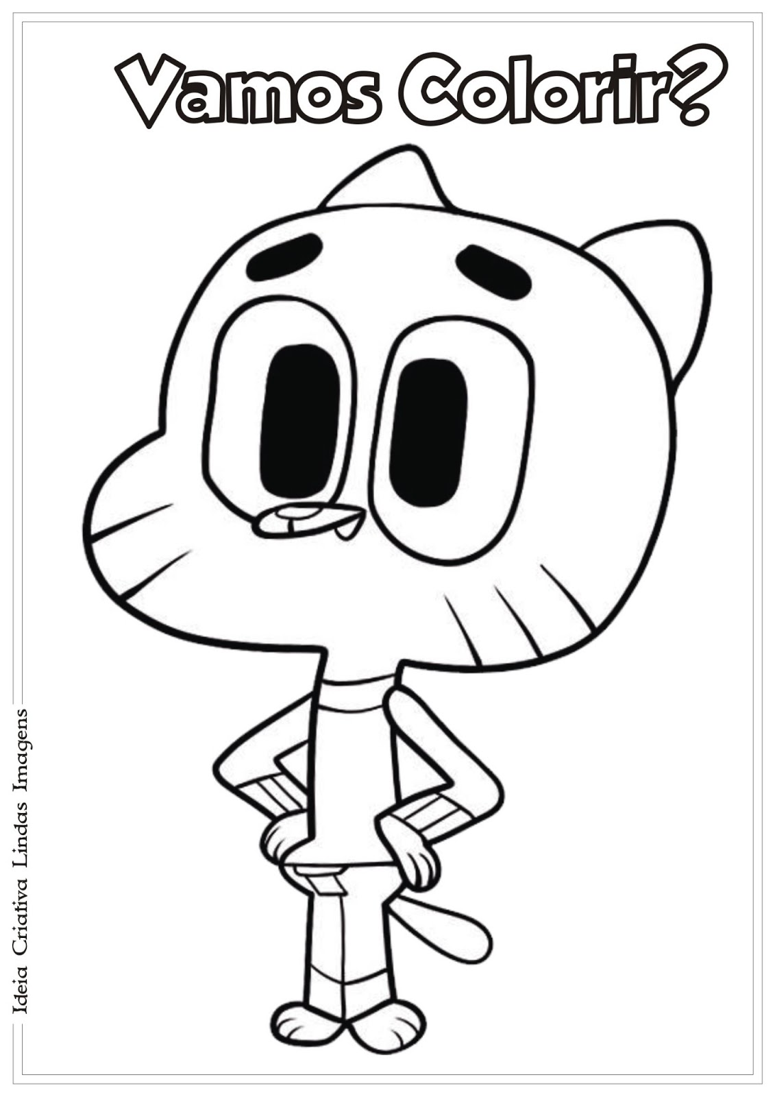 Desenho de Gumball para Colorir - Colorir.com