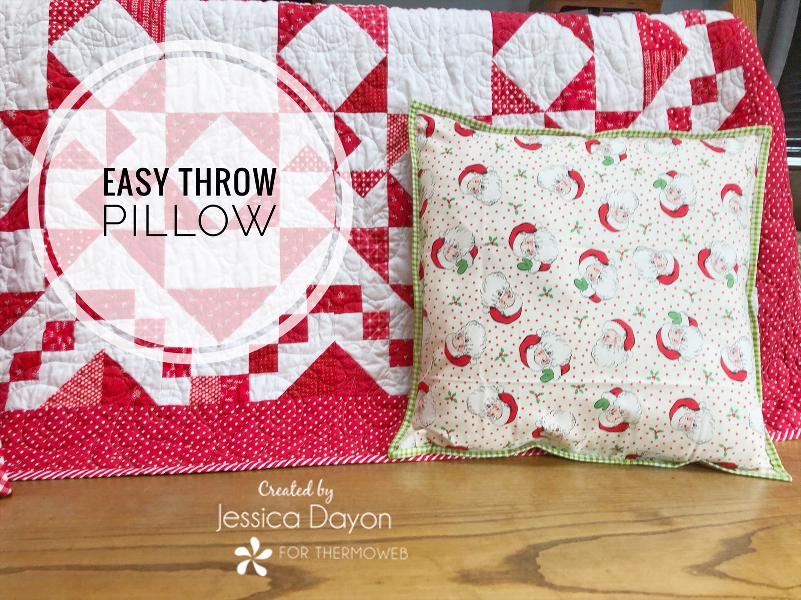 Free Tutorial Easy Throw Pillow