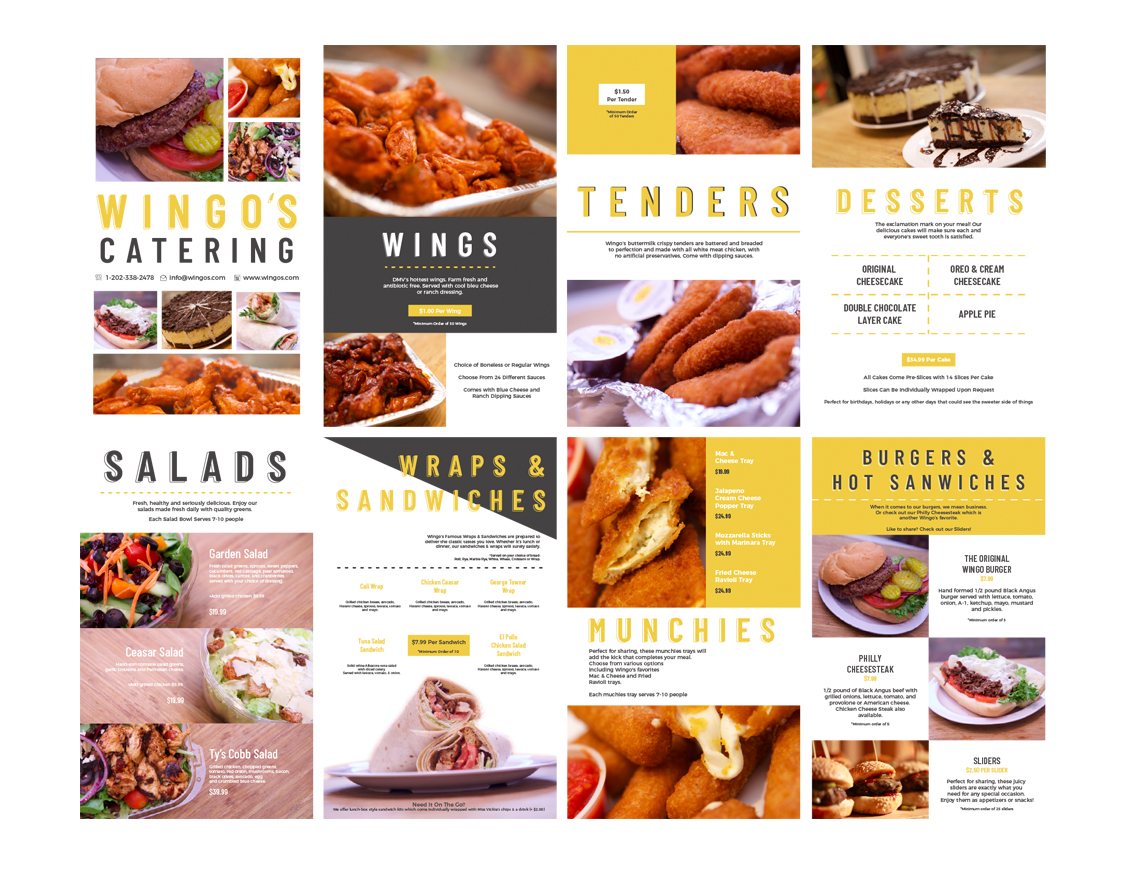 Wingos Menu Collage Template