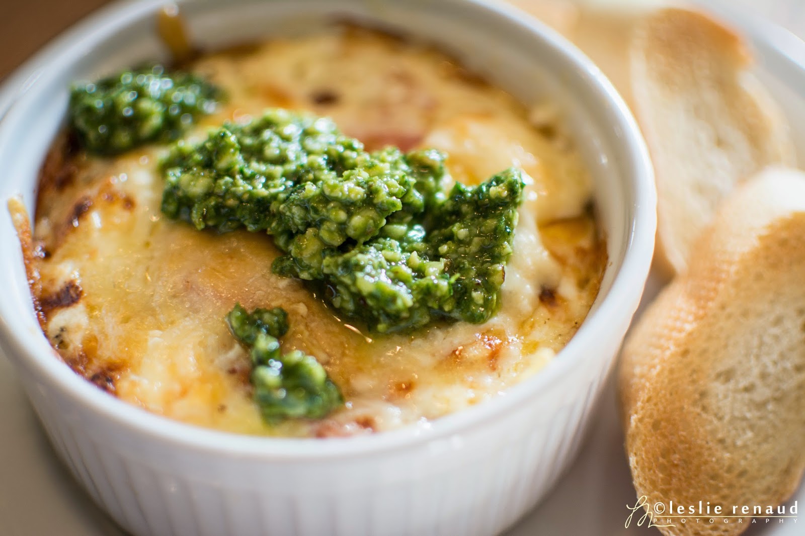 The Lucky Fox Pesto baked eggs