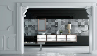 Marzua: Patchwork cerámico en paredes y suelos