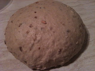 wholegrain seeded batard dough