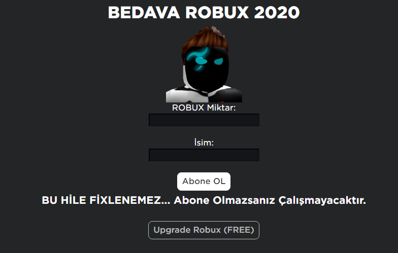 Sinirsiz Roblox Robux Hilesi 2020 - roblox robux sitesi