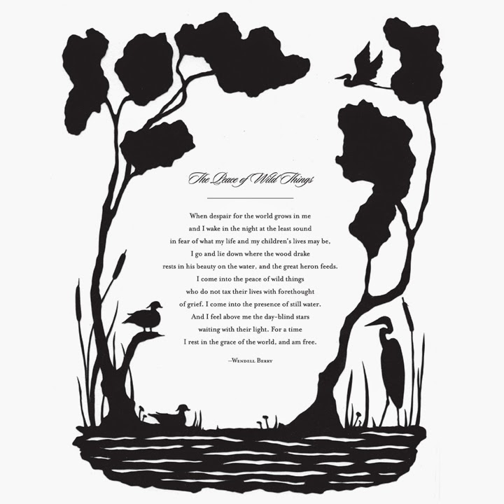 Scherenschnitte The Peace of Wild Things