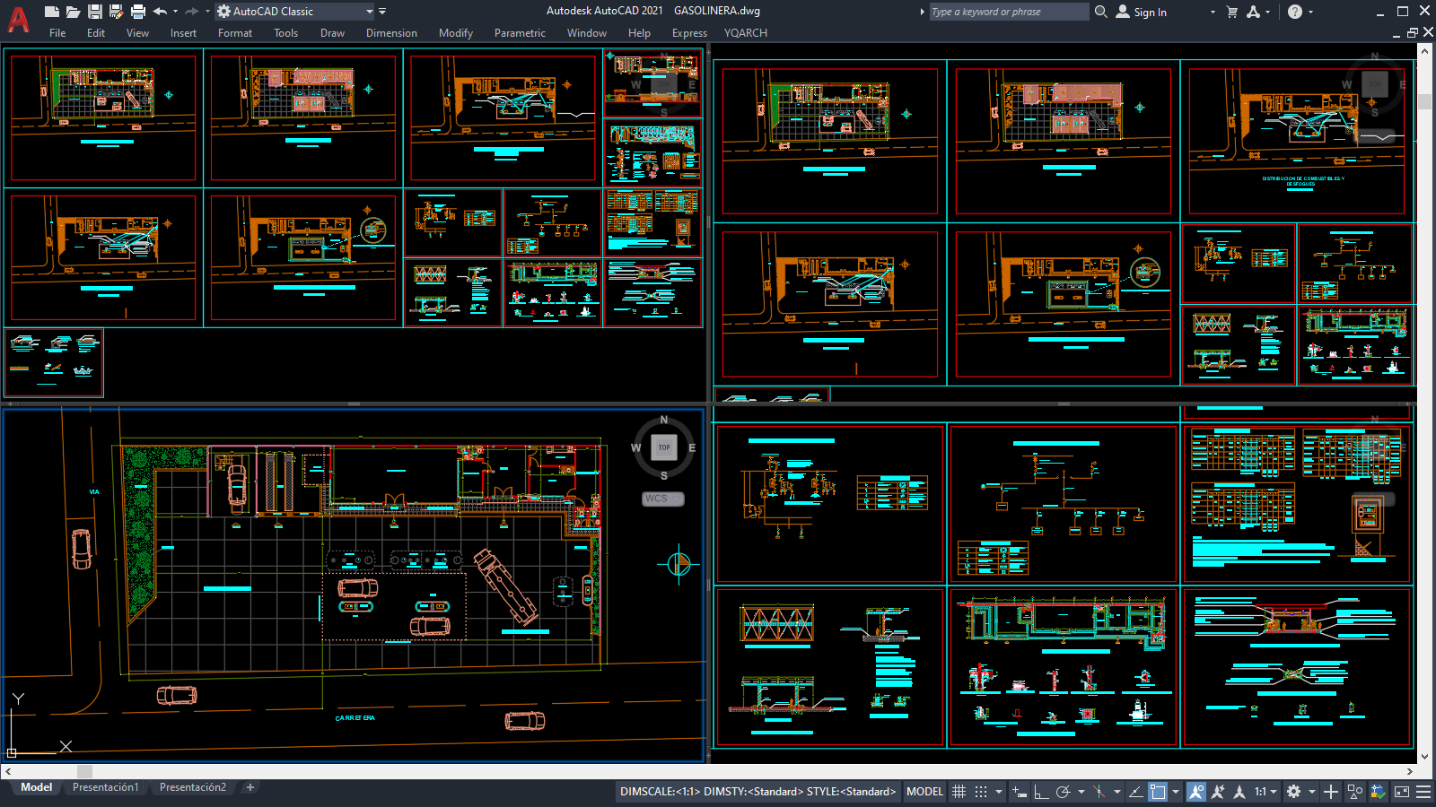 Gas Station Project [DWG]