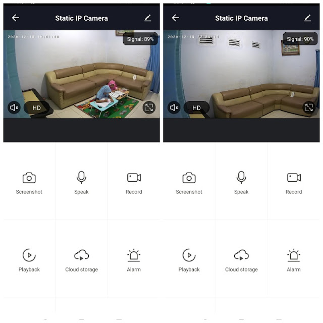 hasil foto bardi smart indoor static ip camera