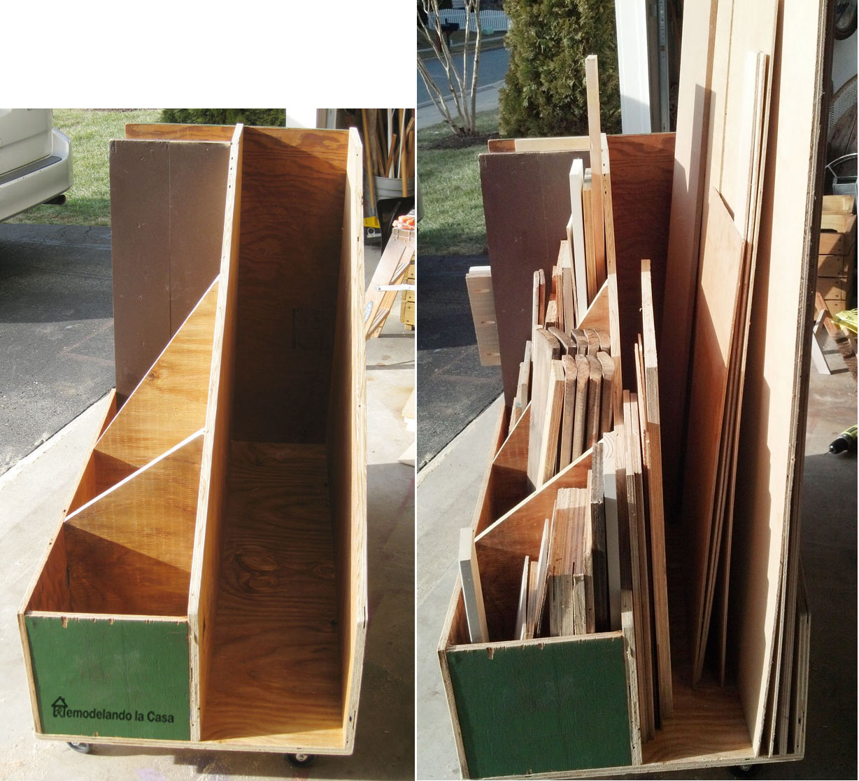 DIY Scrap Wood Cart Remodelando la Casa