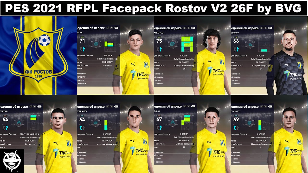 PES 2021 RFPL Facepack Rostov V2 26F By BVG ~ PESNewupdate.Com.