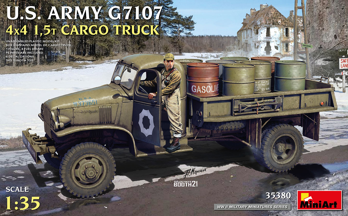 Tilsyneladende panik vindue The Modelling News: MiniArt's new 35th scale G-506 trucks series starts  with the U.S. Army G7107 4X4 1.5t cargo truck