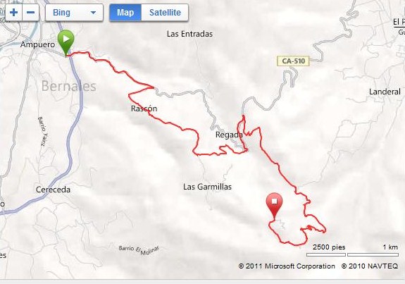Recorridos Ciclistas Cantabria: Las Nieves por Rascón
