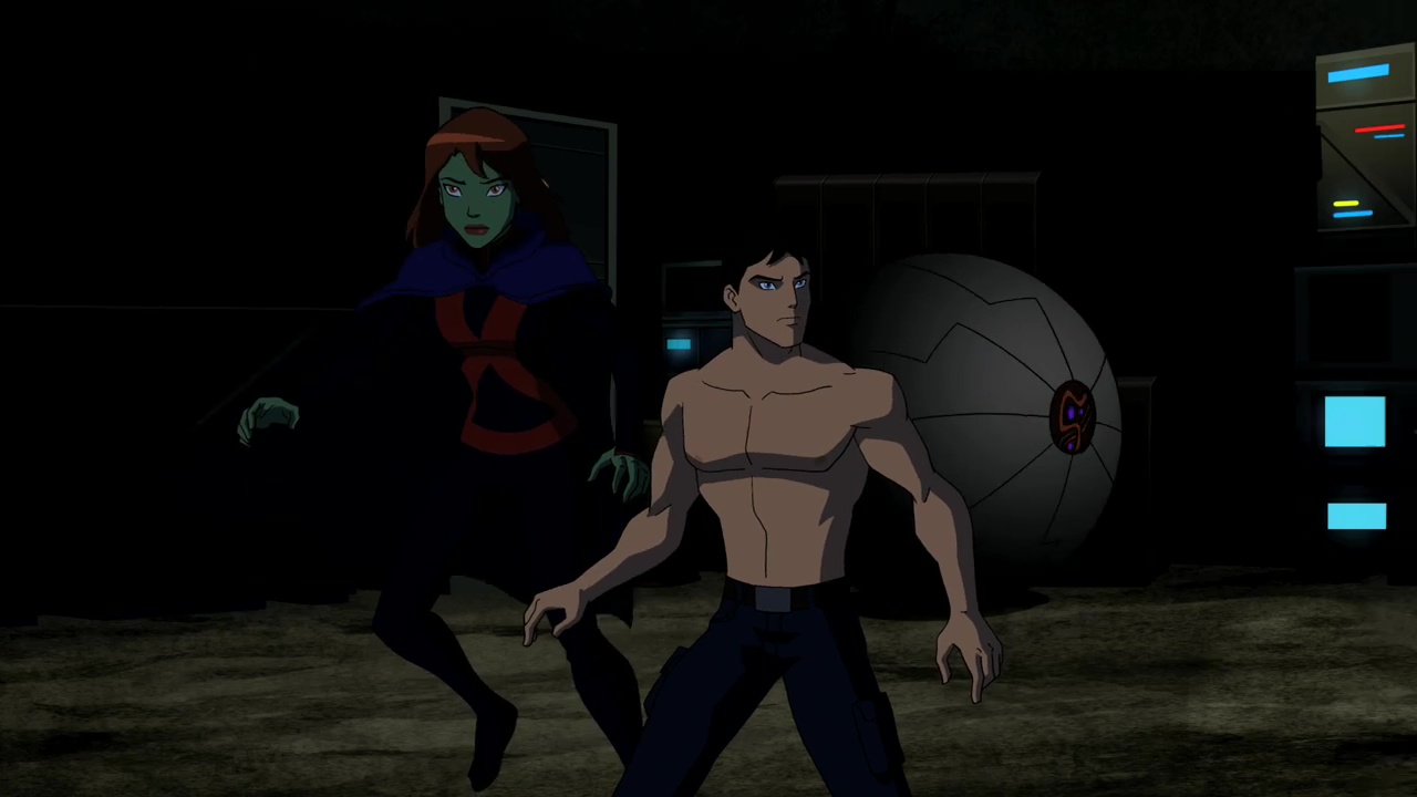 Superboy Shirtless in "Bereft" .