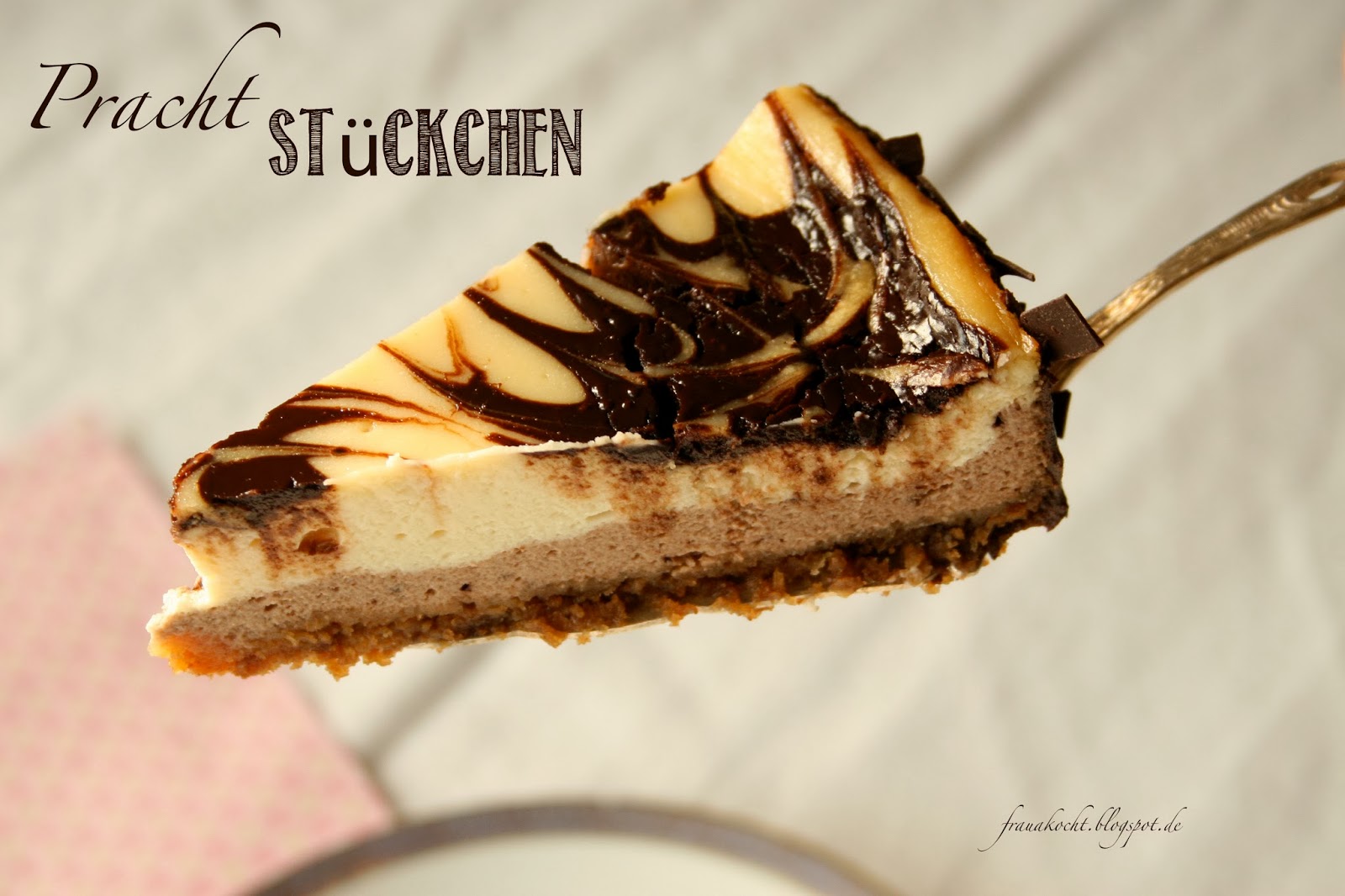 Frau A. kocht : double choclate cheesecake für die Familienfeier Frau A. kocht : double choclate cheesecake für die Familienfeier