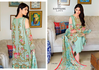 Sapphire Lawn Pakistani Dress Wholesale Price