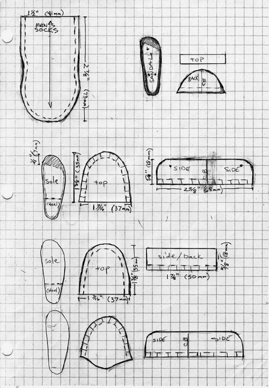 Shoe Pattern Idea Math Fashion Doll Stylist: Fancy Feet