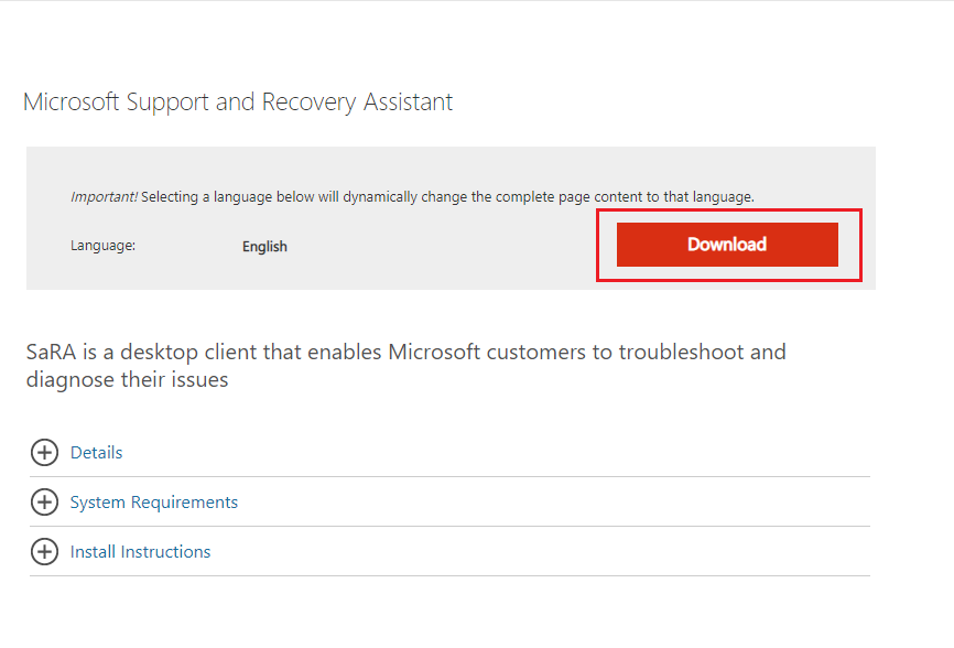 download Microsoft Support and Recovery Assistant 17.01.0268.003 download Microsoft Support and Recovery Assistant 17.01.0268.003