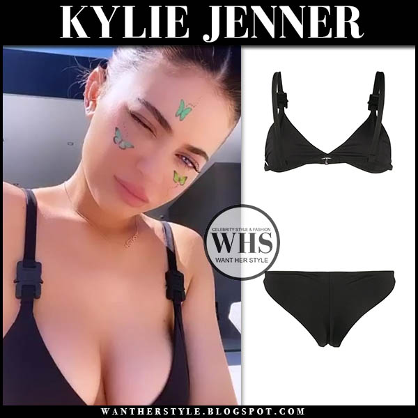 Kylie Jenner In Black Bikini On May 11