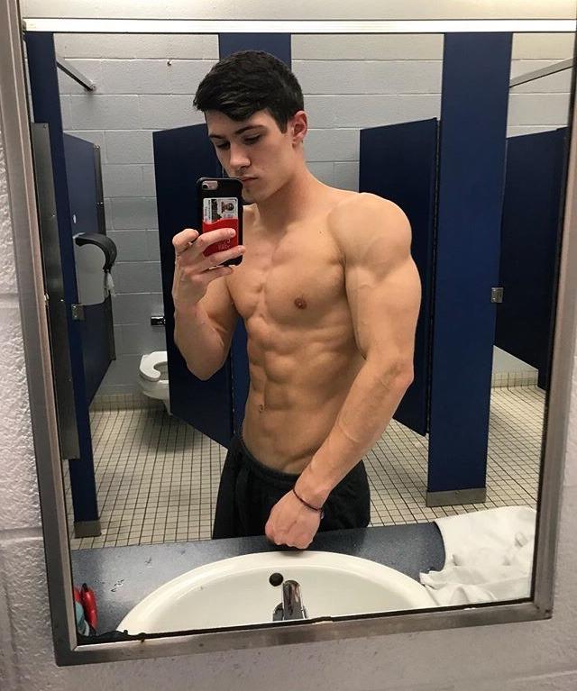 young-fit-shirtless-college-bro-bathroom-selfie-sixpack-abs-biceps