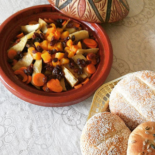 طاجين مغربي باللحم