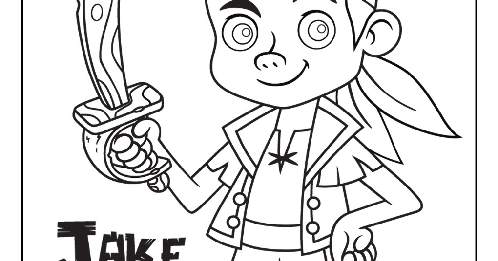 Jake and the Neverland Pirates 1: Free Disney Coloring Sheets | Learn