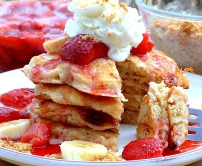 Recipes And How To Make Strawberry Cheese Pancakes - CooGu