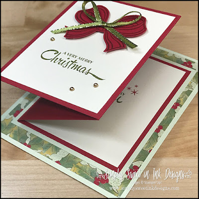 Make the holidays sweet with this fun and easy fancy z-fold gift card holder!