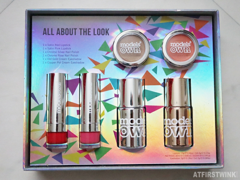 Models Own all about the look gift set kit lipsticks nail polishes eye shadows makeup