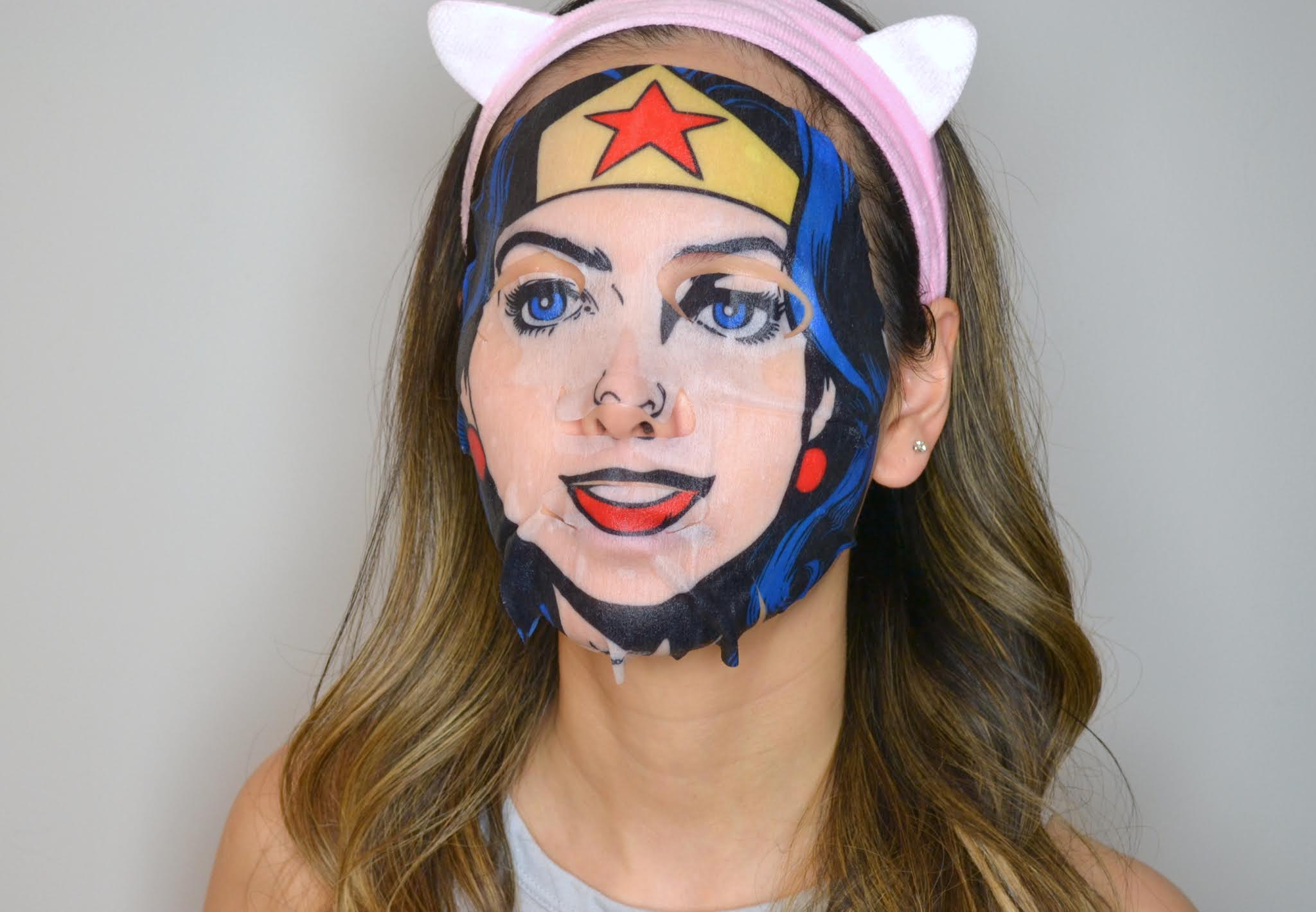 SHEET MASK DC Comics Wonder Woman, Superman and The Joker Cosmetic