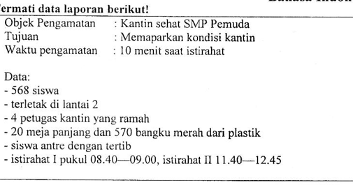 Contoh Soal Menyusun Teks Laporan Dan Pembahasan Soal Un 2019 Bahasa Indonesia Smp Mts Zuhri Indonesia