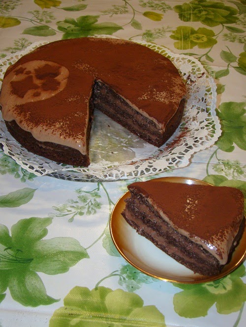 Tort triplu de ciocolata - dukan style