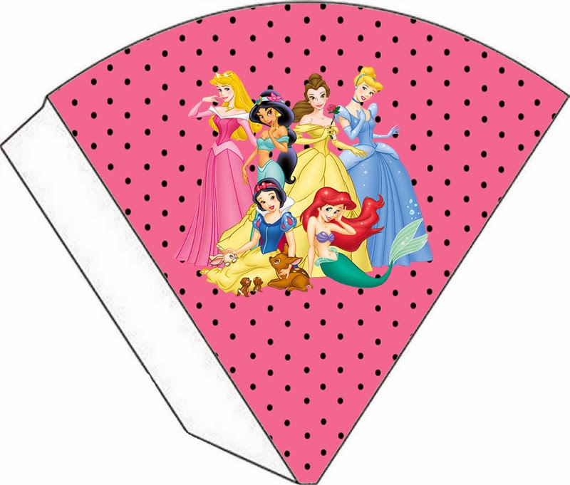 Kit de Princesas Disney para Imprimir Gratis. Para conos = cucuruchos.