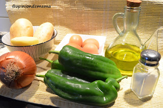 Pimientos rellenos de tortilla de patatas