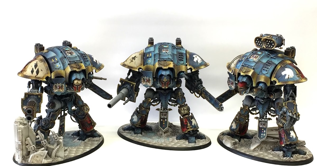 Bluewarp studios: Imperial Knights painted with the aid of an airbrush ...