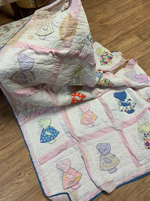 Old quilt to cut up for repairs