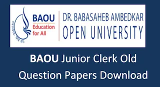 BAOU Junior Clerk Previous Question Papers and Syllabus 2020