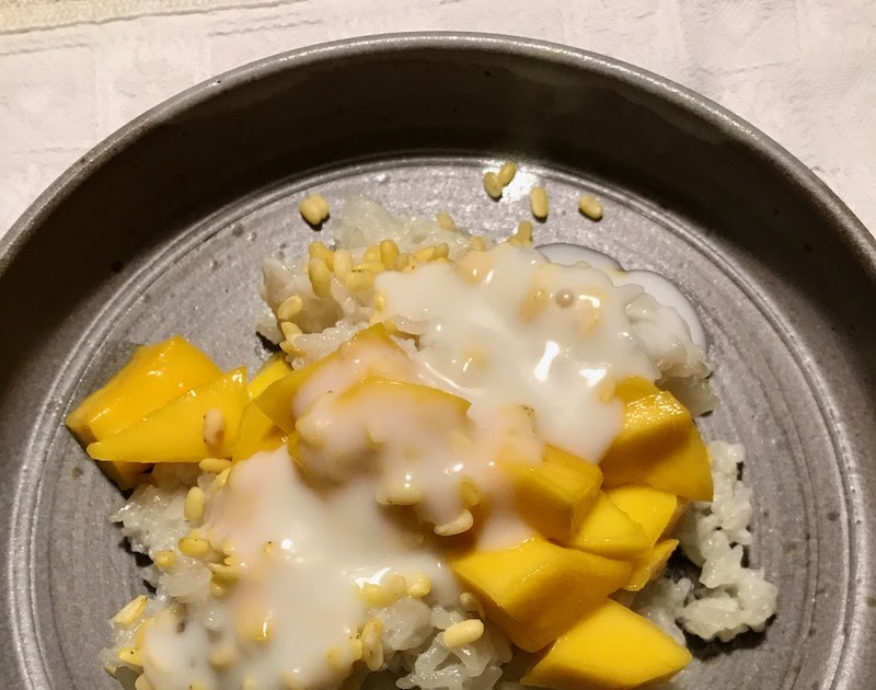 Turbohausfrau: Mango mit Klebreis und Kokossauce