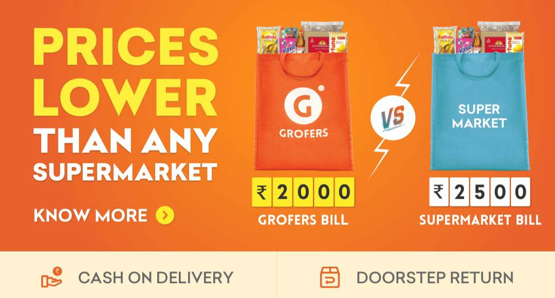 Grofers best online grocery store[DEC 2019] How to avail Grofers 50