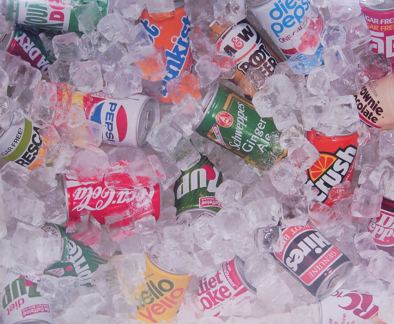 Neon Rocketship Ice Cold Soda On A Hot Summer Day