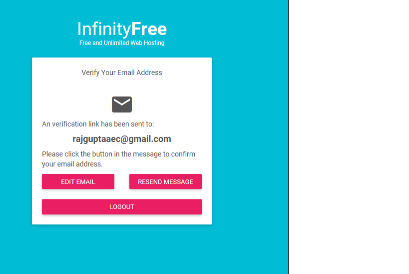 Click this link and confirm your email verify. Verification email sent please check your email
