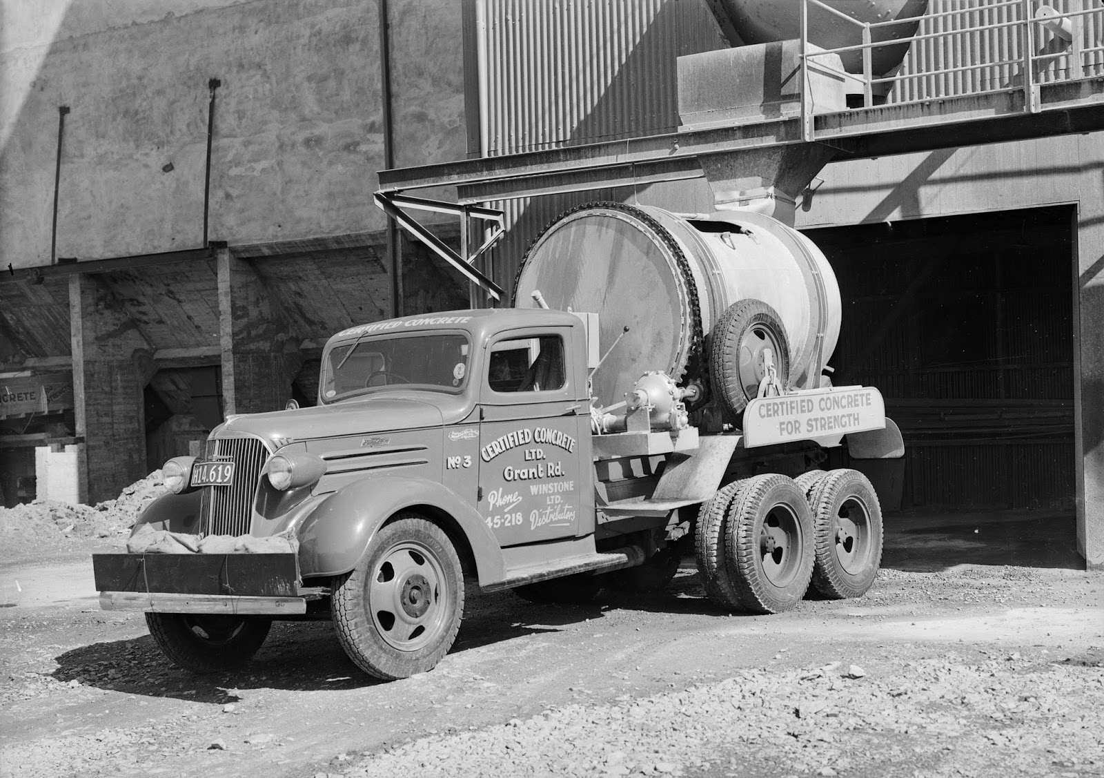 transpress nz 1937 Chevrolet concrete truck