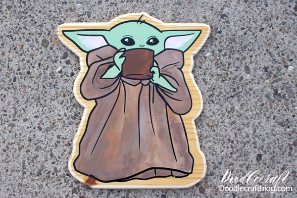 Buy Star Wars The Child Baby Yoda Cardboard Cutout, Cardboard cutouts