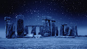 shapes in the fjord. stonehenge at night wiltshire, England (stonehenge at night)